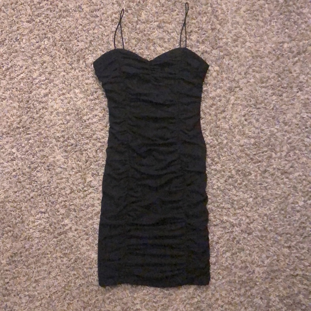 Black bodycon prom dress